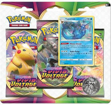 Load image into Gallery viewer, Pokémon TCG: Sword &amp; Shield-Vivid Voltage 3 Booster Packs, Coin &amp; Promo Card