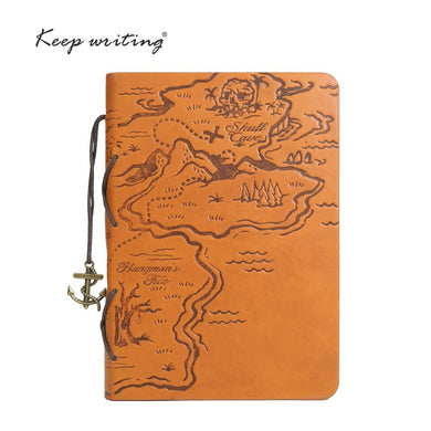 Vintage King of the sea Pirate treasure map Journal diary