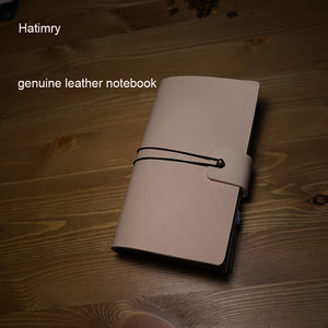 Genuine leather travelers journal notebook