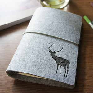 Vintage Eiffel Tower / Stag Traveler Journals NoteBook Diary