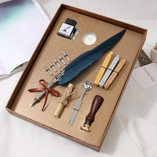 Load image into Gallery viewer, Calligraphy Feather Dip Pen Set