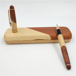 Elegant two-colored Wooden Pen with matching Box